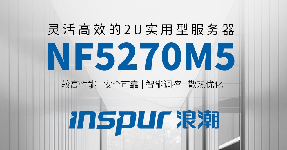 浪潮英信服务器（INSPUR）NF5270 M5 机架式2U服务器主机英特尔® 至强1